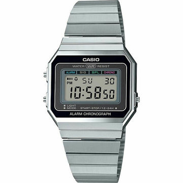 Herrenuhr Casio A700WE-1AEF Schwarz Silberfarben (Ø 35 mm)