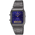 Herrenuhr Casio AQ-230EGG-2AEF Schwarz Silberfarben