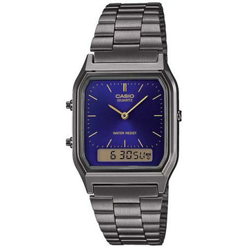 Herrenuhr Casio AQ-230EGG-2AEF Schwarz Silberfarben