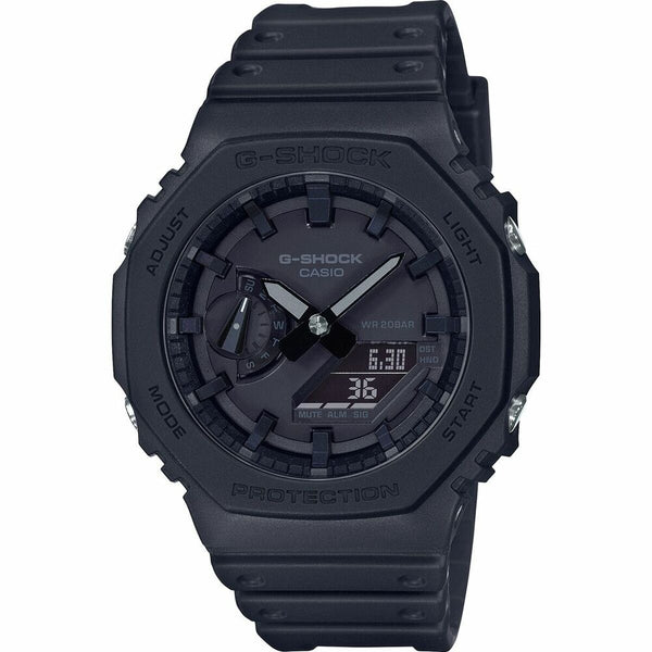 Unisex-Uhr Casio GA-2100-1A1ER Schwarz Multifunktion