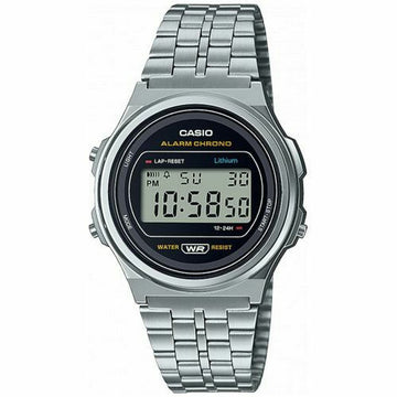 Unisex-Uhr Casio A171WE-1AEF Silberfarben