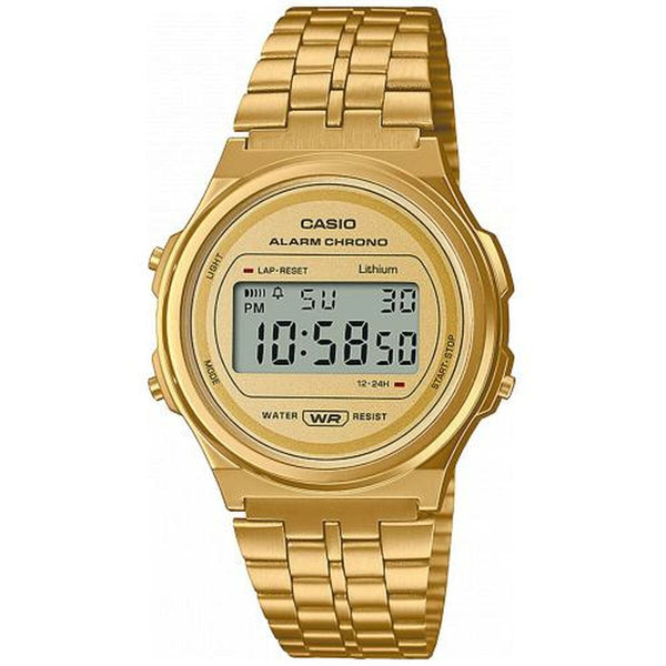 Unisex-Uhr Casio A171WEMG-9AEF Gold Vintage