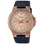 Herrenuhr Casio 3D - LEATHER, ROSE GOLD ***SPECIAL PRICE*** Braun (Ø 41,5 mm)