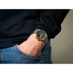 Herrenuhr Casio Braun Silberfarben