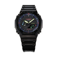 Herrenuhr Casio G-Shock OAK COLLECTION VIRTUAL RAINBOW SERIE Schwarz (Ø 45 mm)