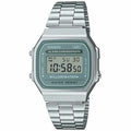 Unisex-Uhr Casio A168WA-3AYES grün Silberfarben (Ø 35 mm)