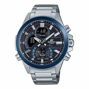 Herrenuhr Casio ECB-30DB-1AEF Schwarz Silberfarben