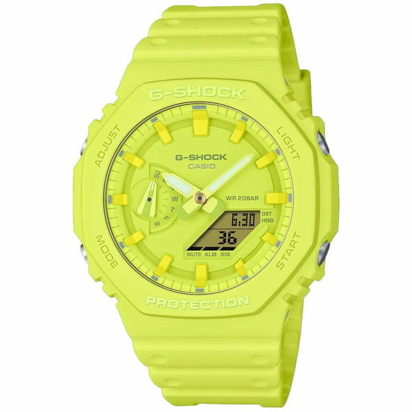 Unisex-Uhr Casio G-Shock GA-2100-9A9ER Gelb (Ø 44,5 mm)