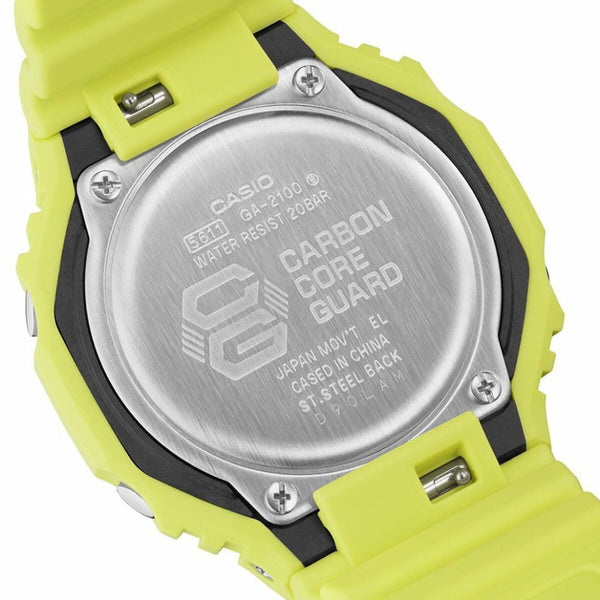 Unisex-Uhr Casio G-Shock GA-2100-9A9ER Gelb (Ø 44,5 mm)