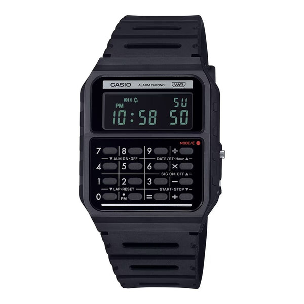 Herrenuhr Casio CALCULATOR EDGY COLLECTION - BLACK