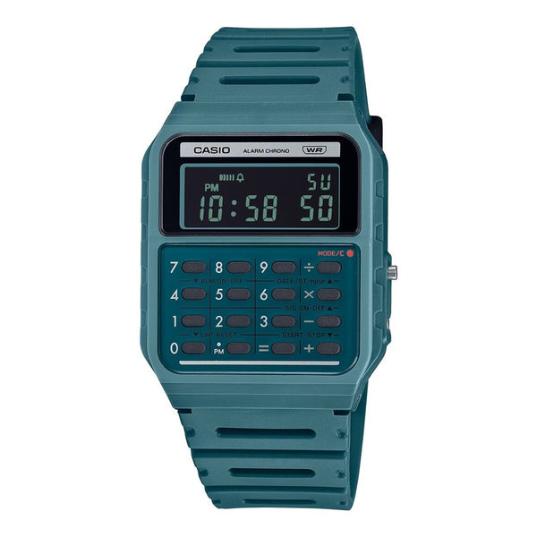 Herrenuhr Casio CALCULATOR EDGY COLLECTION - FOREST GREEN