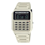 Herrenuhr Casio CALCULATOR EDGY COLLECTION - CREAM