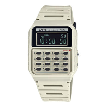 Herrenuhr Casio CALCULATOR EDGY COLLECTION - CREAM