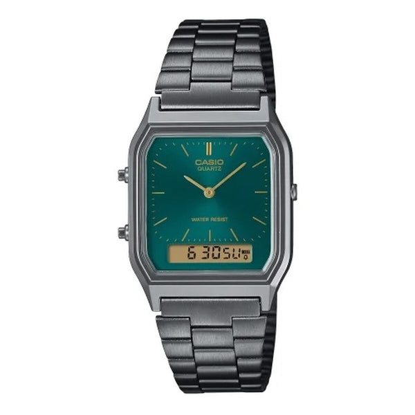 Herrenuhr Casio AQ-230EGG-3AEF grün Silberfarben