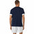 Kurzärmliges Sport T-Shirt Asics Court Marineblau Tennis
