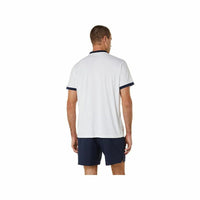 Herren Kurzarm-Poloshirt Asics Court Weiß