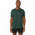 Herren Kurzarm-T-Shirt Asics Big Logo Dunkelgrün