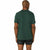 Herren Kurzarm-T-Shirt Asics Big Logo Dunkelgrün