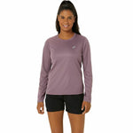 Damen Langarm-Hemd Asics Core Ls Top Rosa Lila