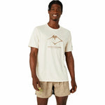 Kurzarm-T-Shirt Asics Fujitrail Logo Ss Top Beige