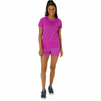 Damen Kurzarm-T-Shirt Asics Core Ss Top Rosa Pink