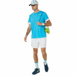 Kurzärmliges Sport T-Shirt Asics Court Ss Top Himmelsblau Tennis