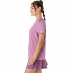 Herren Kurzarm-T-Shirt Asics Padel Court Ss Top Lila Violett
