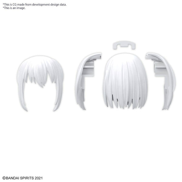 Sammelfigur Bandai 30MS OPTION HAIR STYLE PARTS VOL.10 Kunststoff Animation und Anime (4 Stück)