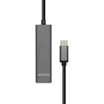 Hub USB Aisens A109-0403 Grau Anthrazit