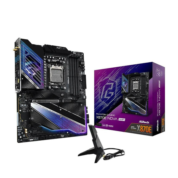 Motherboard ASRock X870E Nova WiFi Intel Wi-Fi 6 AMD AM5 AMD X870 (AMD AM5)