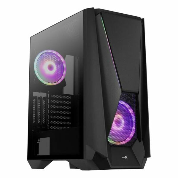 ATX Semi-Tower Gehäuse Aerocool VISORBK LED RGB Schwarz