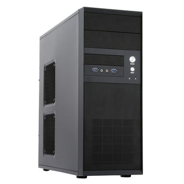 ATX Semi-Tower Gehäuse Chieftec CQ-01B-U3-OP Schwarz