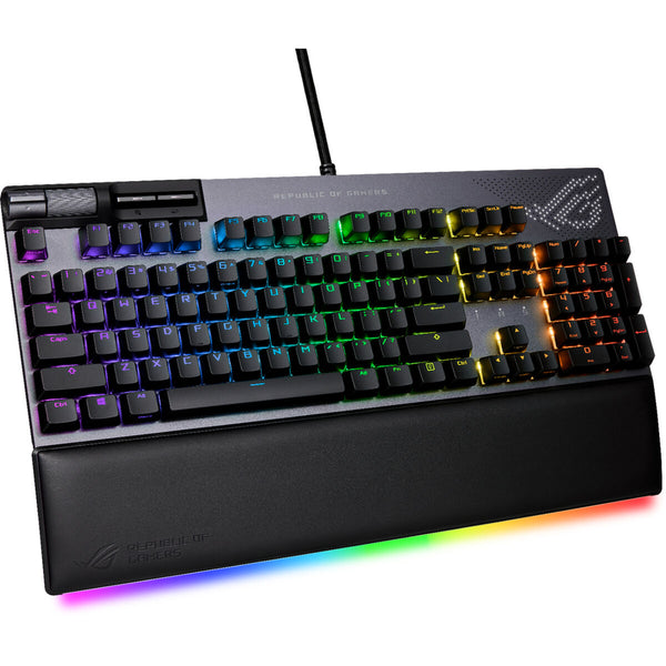 Gaming Tastatur Asus ROG Strix Flare II Animate Qwerty Spanisch Schwarz Grau