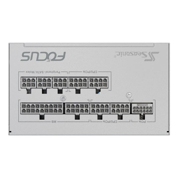 Stromquelle SeaSonic FOCUS-GX-750-V4-WHITE ATX 750 W 80 Plus Gold RoHS CE BSMI CB