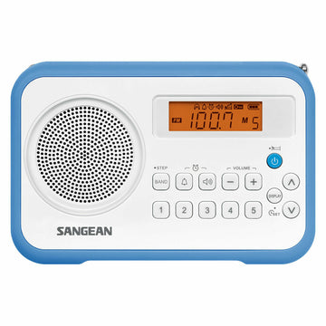 Radio Sangean PRD18W Blau Bernstein Blau/Weiß