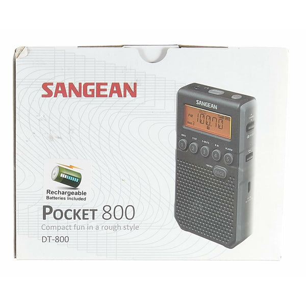 Tragbares Digital-Radio Sangean DT-800 Schwarz AM/FM