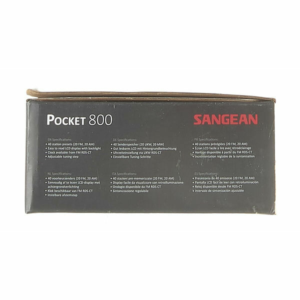 Tragbares Digital-Radio Sangean DT-800 Schwarz AM/FM