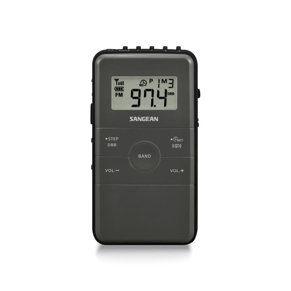 Tragbares Digital-Radio Sangean Schwarz AM/FM Aufladbar