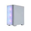 ATX Semi-Tower Gehäuse MSI MAG FORGE M100R WHITE Weiß Durchsichtig