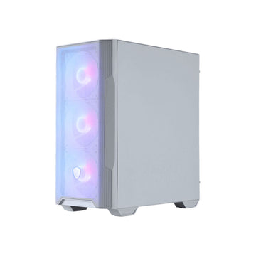 ATX Semi-Tower Gehäuse MSI MAG FORGE M100R WHITE Weiß Durchsichtig
