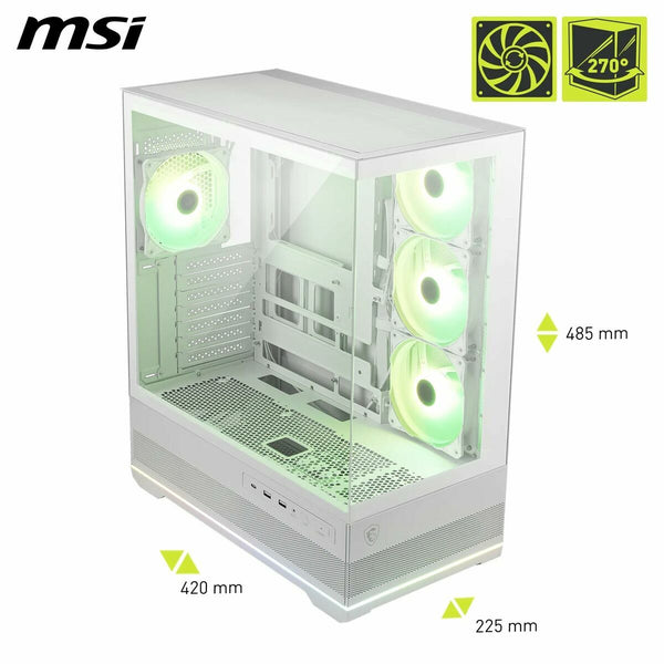 ATX Semi-Tower Gehäuse MSI 306-7G28W21-JA4 Weiß
