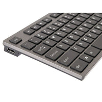 Tastatur A4 Tech KV-300H QWERTY Schwarz Grau Schwarzweiß Schwarz/Grau