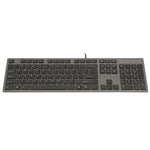 Tastatur A4 Tech KV-300H QWERTY Schwarz Grau Schwarzweiß Schwarz/Grau