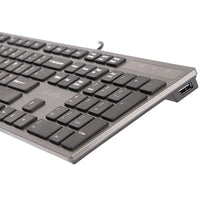 Tastatur A4 Tech KV-300H QWERTY Schwarz Grau Schwarzweiß Schwarz/Grau