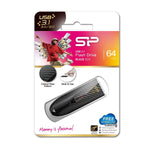 USB Pendrive Silicon Power Blaze B25 Schwarz 64 GB