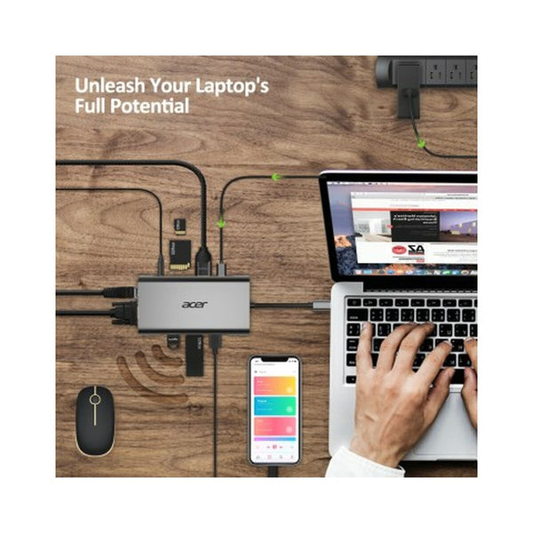 Hub USB Acer HP.DSCAB.002 Silberfarben