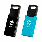 USB Pendrive HP V212W Schwarz Schwarz/Blau 64 GB 2 Stück (2 Stück)