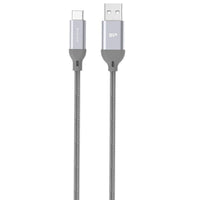 USB A zu USB-C-Kabel Silicon Power Boost Link Nylon LK30AC Grau 1 m