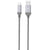 USB A zu USB-C-Kabel Silicon Power Boost Link Nylon LK30AC Grau 1 m