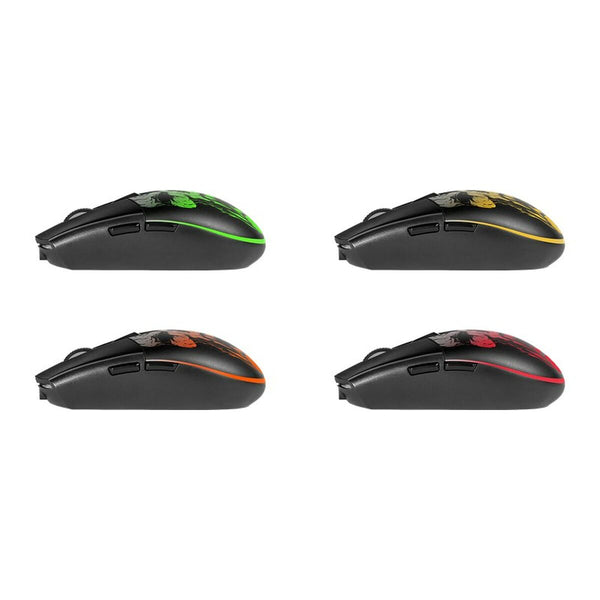 Schnurlose Mouse Defender Beta GM-707L Schwarz Bunt 1600 dpi